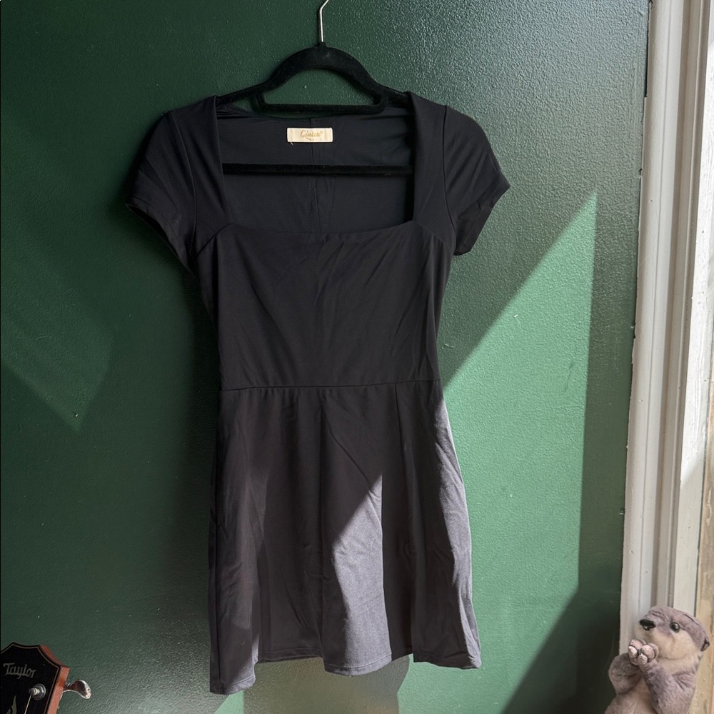 Amazon Elegant Black Mini Dress